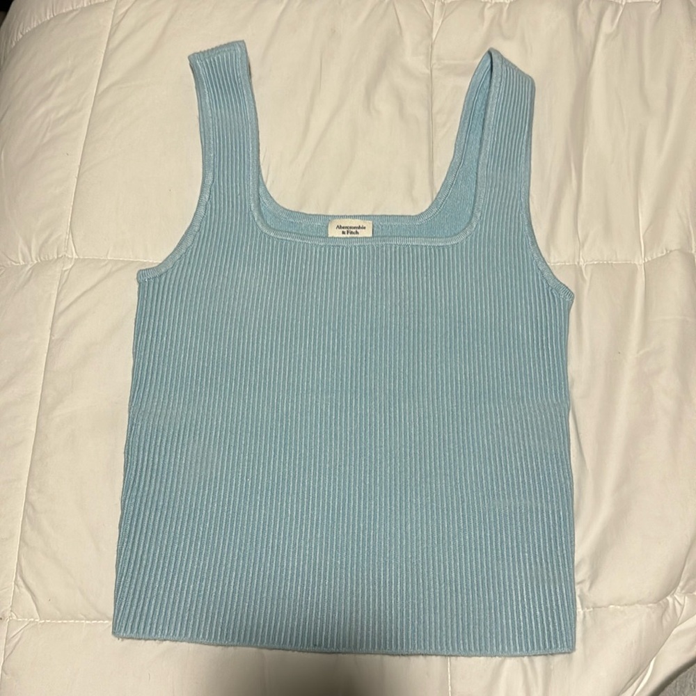 Light blue Abercrombie tank top - Size S
